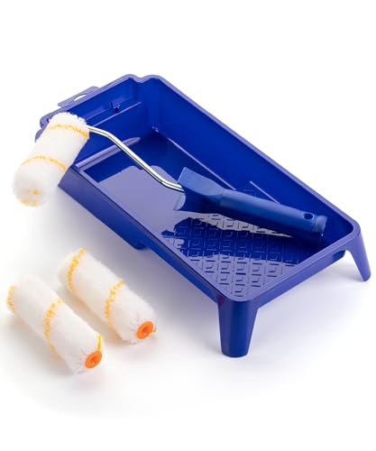 Bates 11-Piece Paint Roller, Brush and Tray Kit