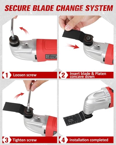 AVID POWER Oscillating Multi-Tool Saw, 3° Angle, 22,000 OPM