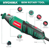 HYCHIKA 180W Variable-Speed Rotary Tool Kit, 179 Pieces