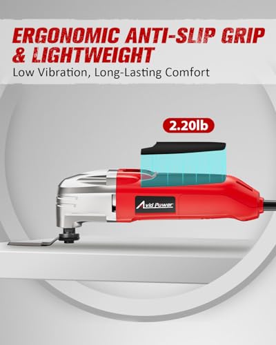 AVID POWER Oscillating Multi-Tool Saw, 3° Angle, 22,000 OPM