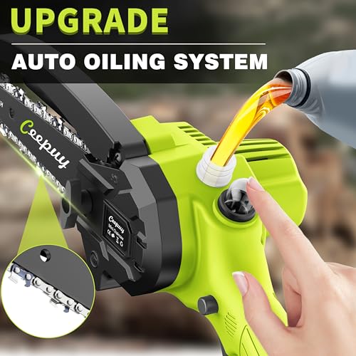 CEEPUY Cordless Mini Chainsaw with Automatic Oiler