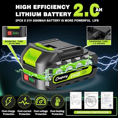 CEEPUY Cordless Mini Chainsaw with Automatic Oiler