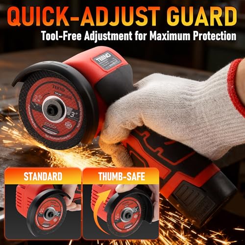 TEENO FTT Cordless Angle Grinder for Cutting and Grinding