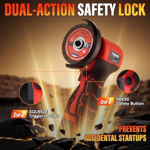 TEENO FTT Cordless Angle Grinder for Cutting and Grinding