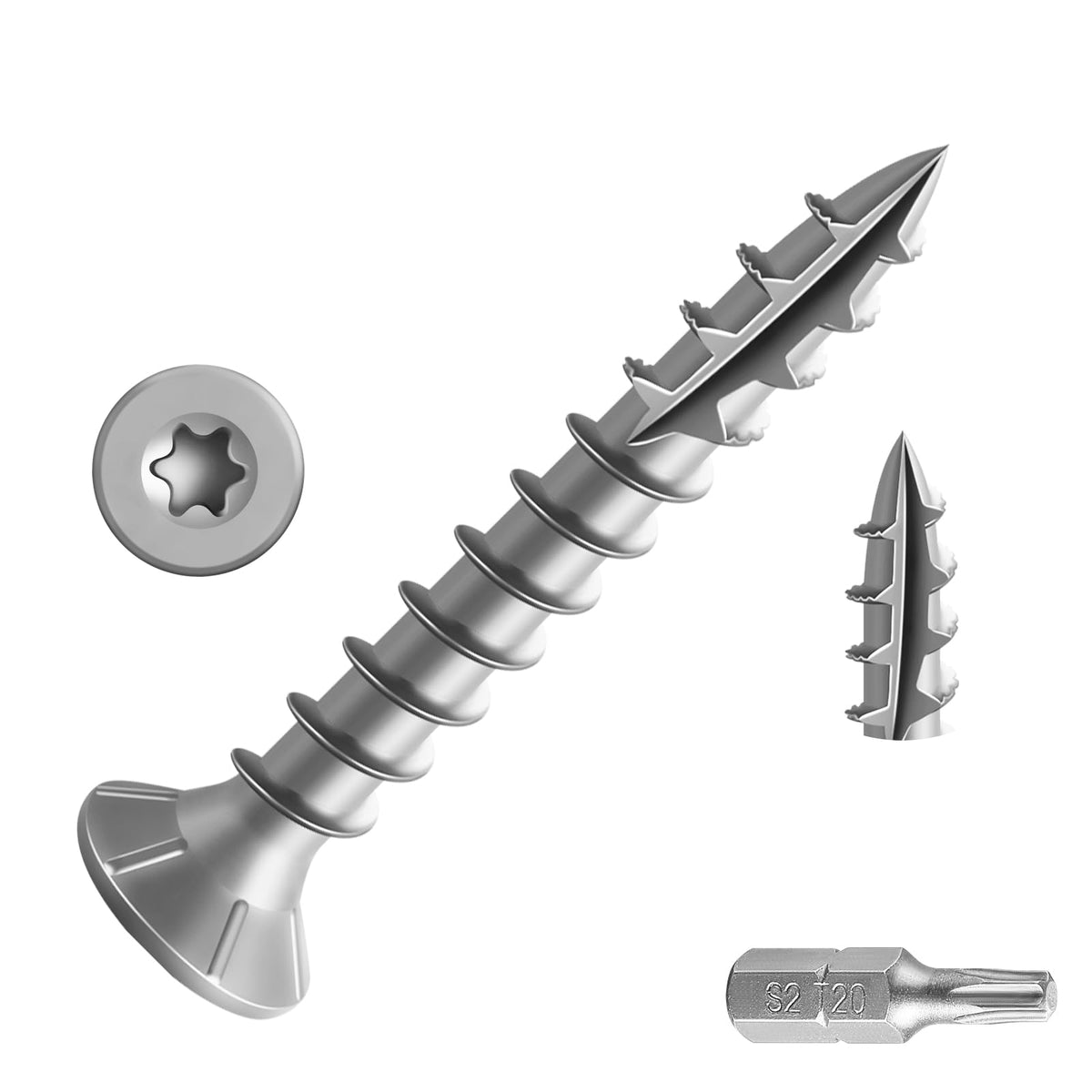 Wood Screws for Furniture Assembly and Home Repairs