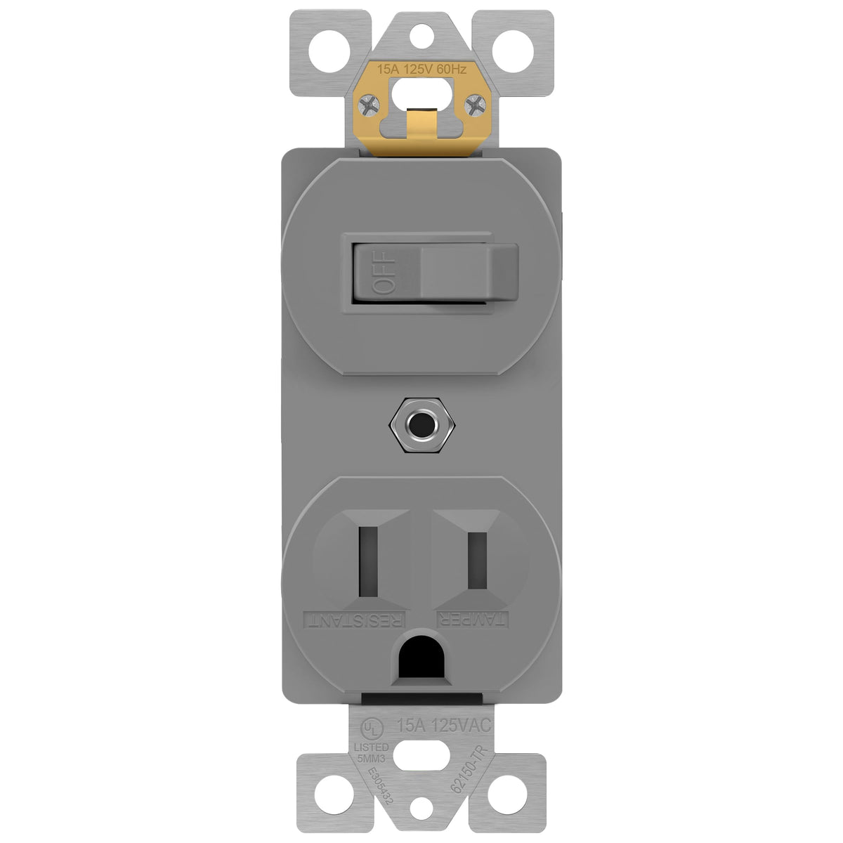 ENERLITES UL-Listed Combination Toggle Light Switch