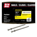 Grip-Rite 16D 3-1/2-Inch Bright Shank Duplex Nails, 50 lb