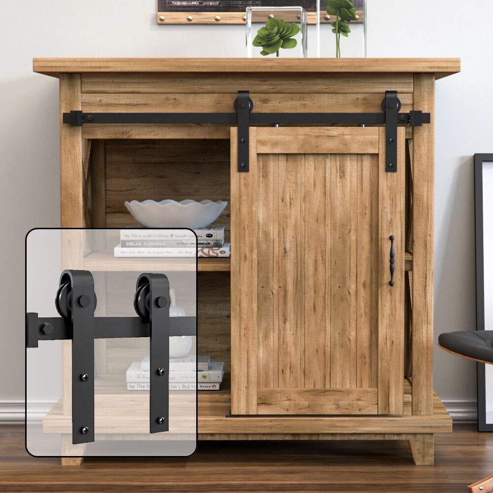 WINSOON Super Mini Sliding Barn Door Hardware Kit