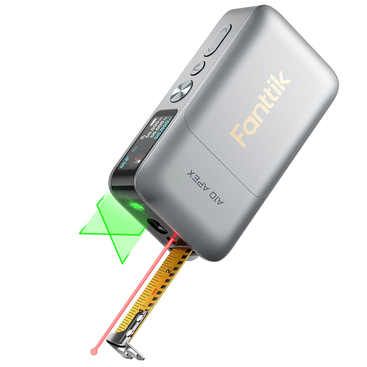 Fanttik A10 Apex 3-in-1 Laser Tape Measure with Cross-Line Laser