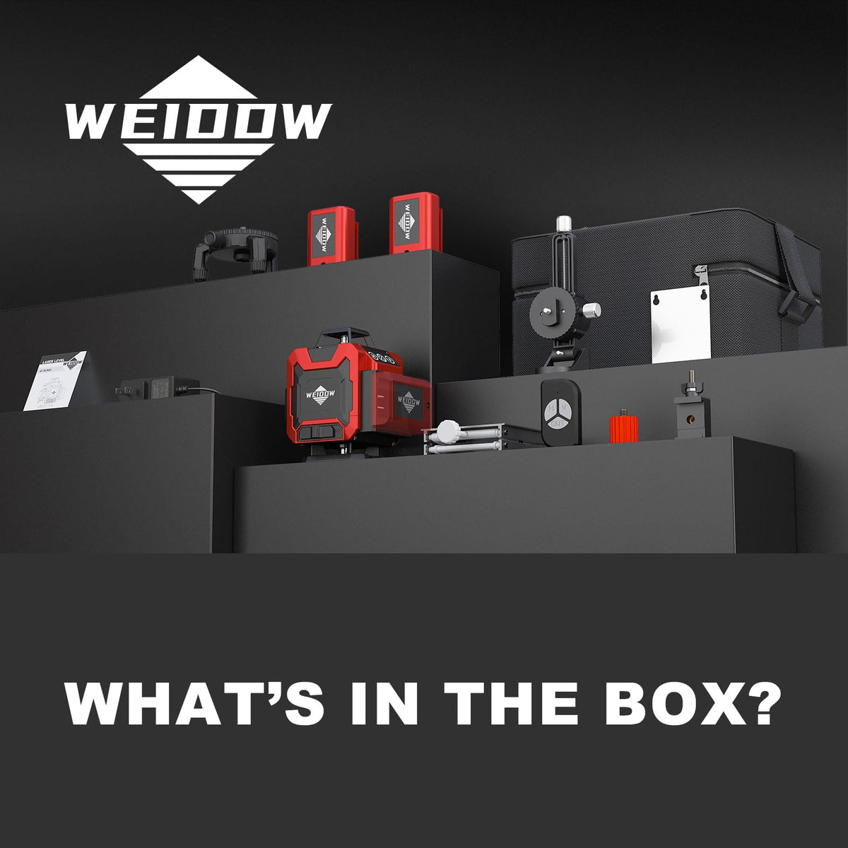 WEIDDW 360° Self-Leveling Green Cross-Line Laser Level