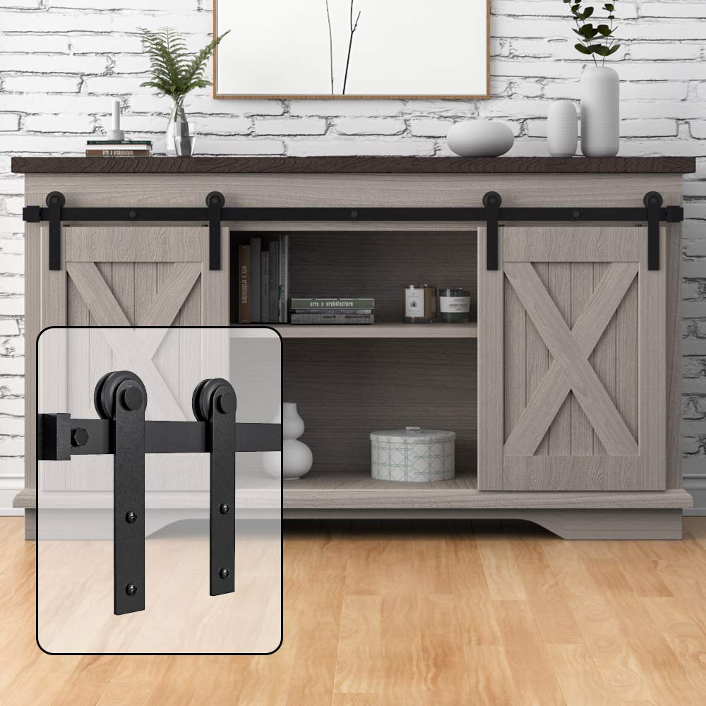 WINSOON Super Mini Sliding Barn Door Hardware Kit