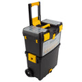 Heavy-Duty Tool Box with Folding Handle and Removable Tray