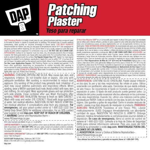 DAP White Patching Plaster for Wall Repairs, 1 Gallon