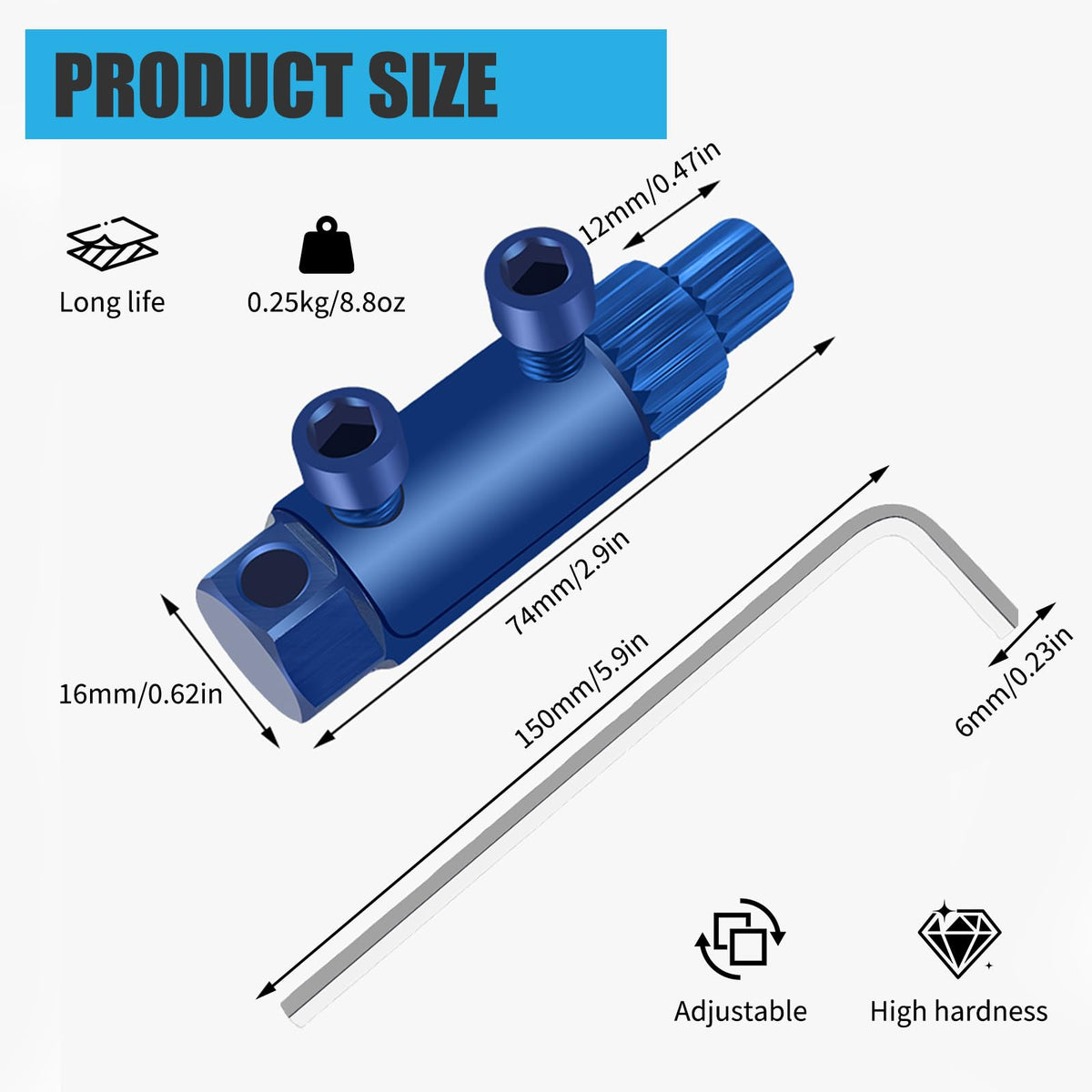 Heavy-Duty Pipe Thread Extractor Tool, 1/2, 3/4 & 1 Inch