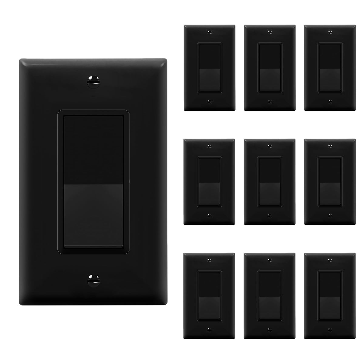 ENERLITES 15A Single-Pole Decorator Paddle Rocker Switch