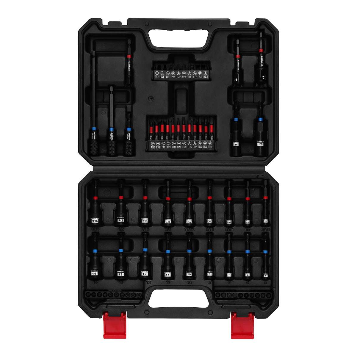 CASOMAN 68-Piece Magnetic Nut Driver Set, SAE & Metric