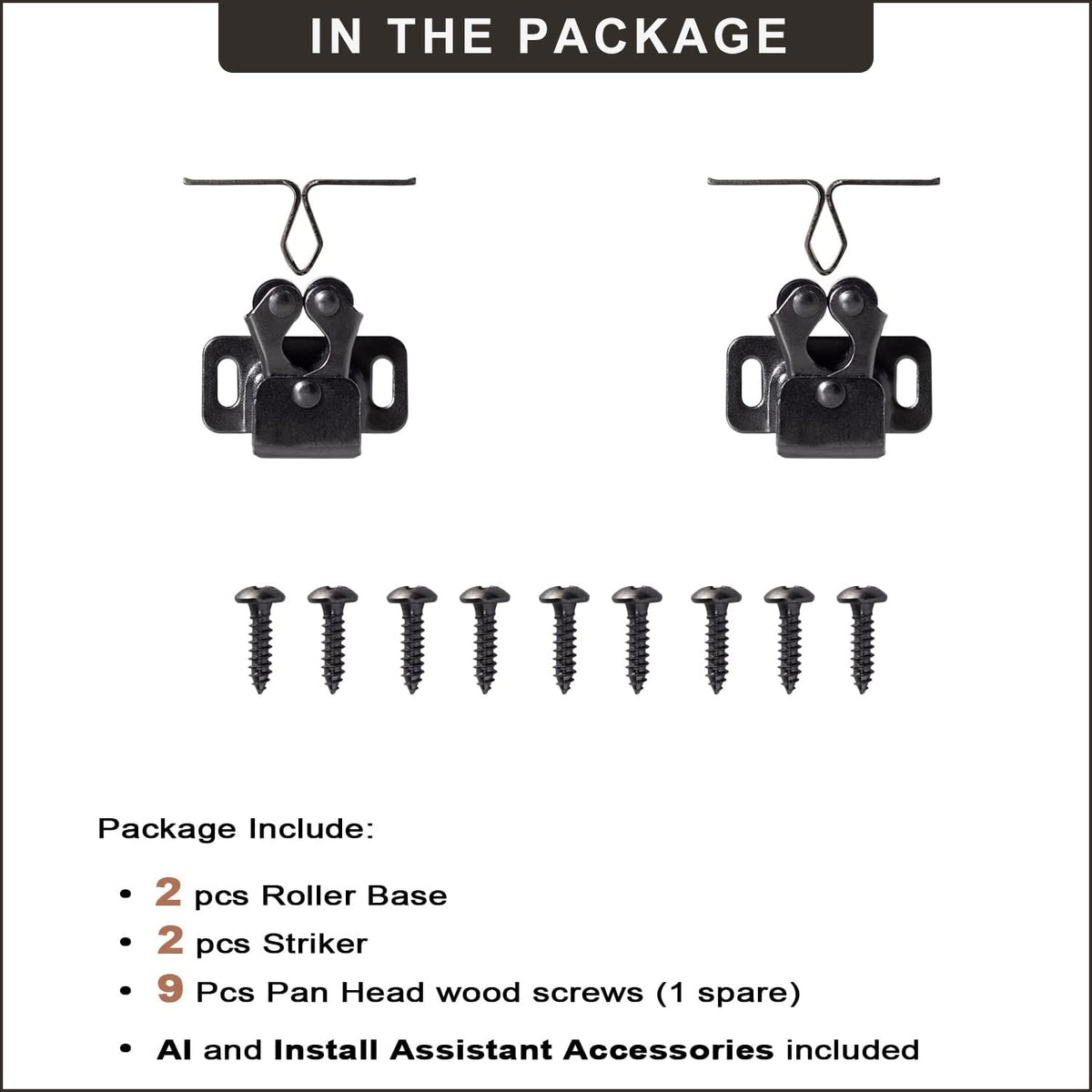 Cabinet Roller Catch Latch for Cupboard and Cabinet Doors