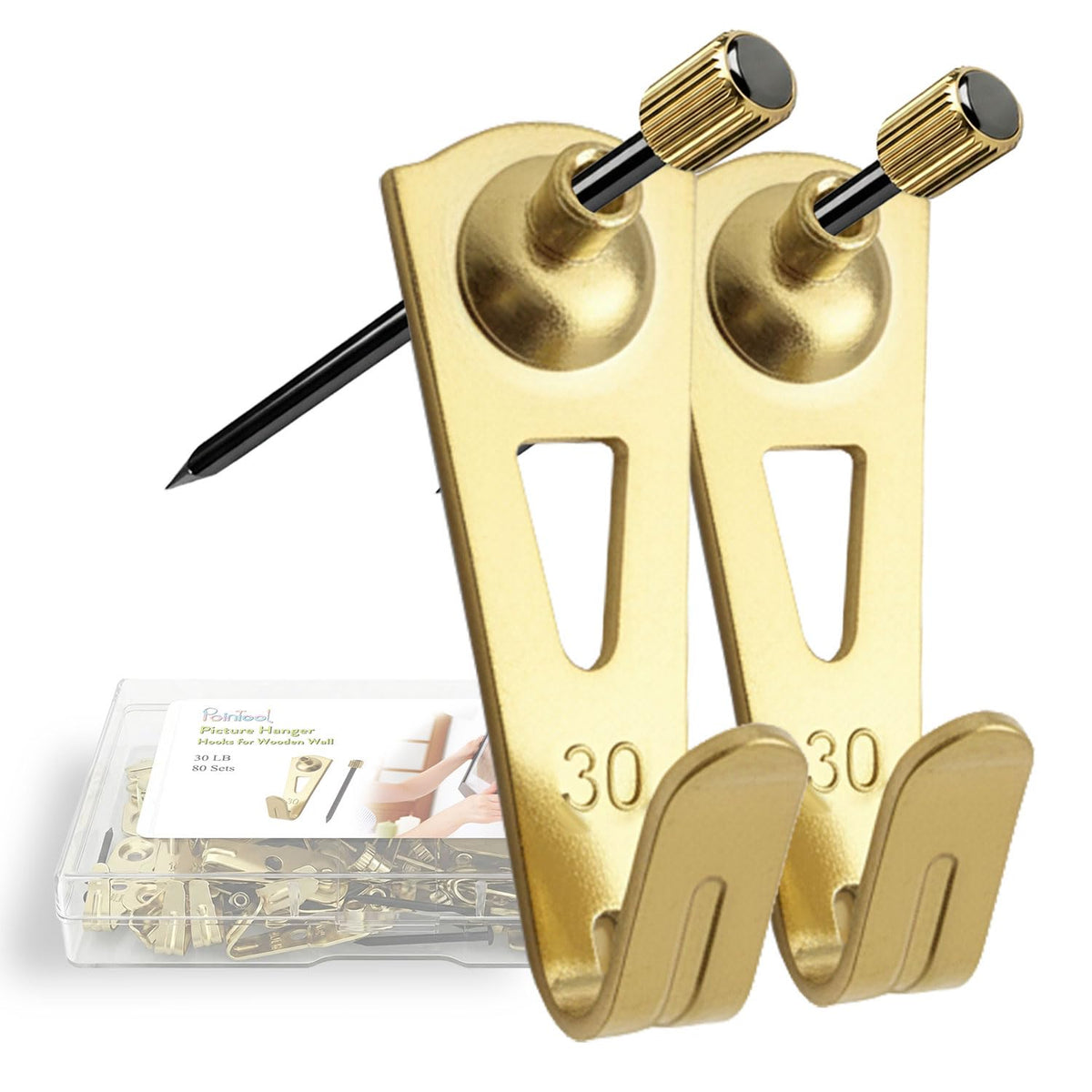 Picture Hanging Hooks for Frames, Artwork and Wall Decor