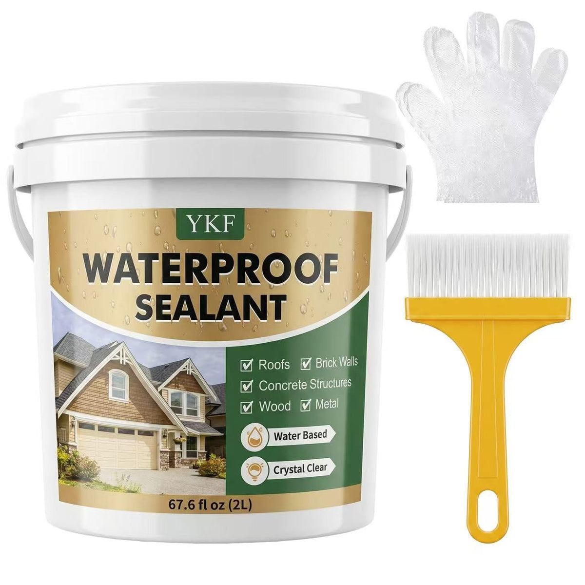 YKF Clear Waterproof Sealant for Indoor and Outdoor Repairs