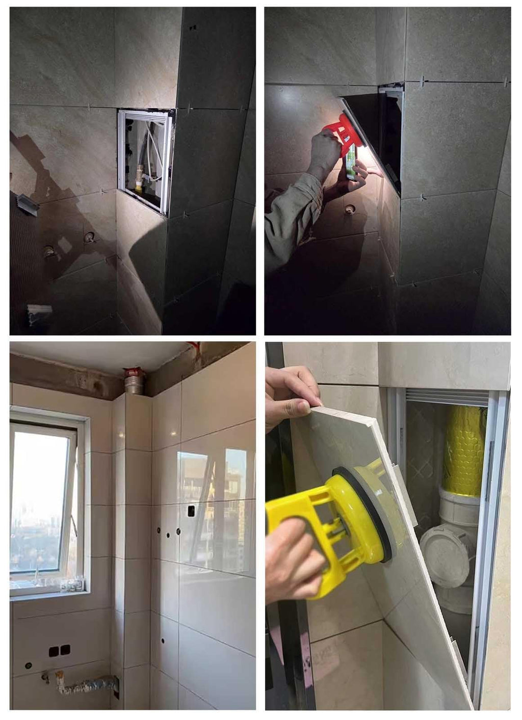 Tileable Waterproof Plumbing Wall Access Panel for Showers