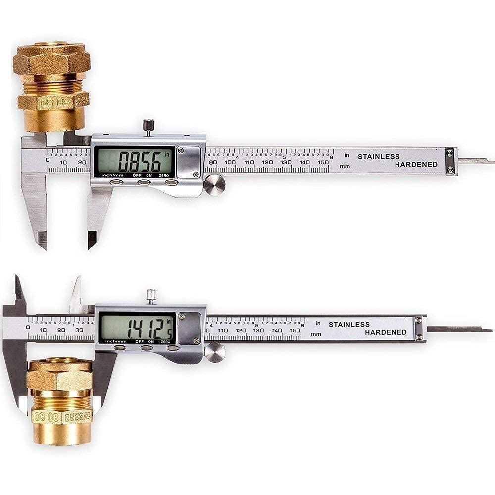 6-Inch Stainless Steel Digital Caliper with LCD Display