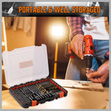 HORUSDY 112-Piece Impact Drill & Driver Bit Set with Case