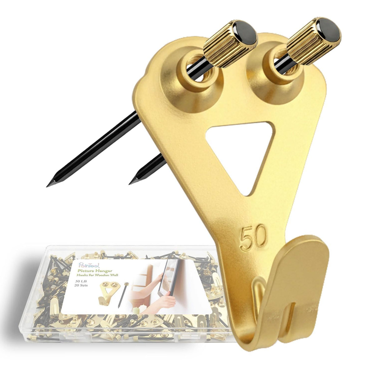 Picture Hanging Hooks for Frames, Artwork and Wall Decor