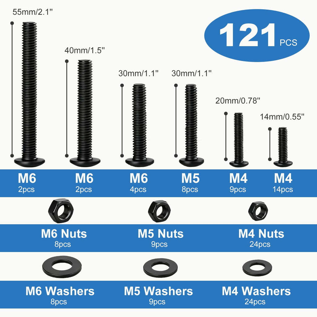 Nuts and Bolts Assortment Kit for Home and Workshop Repairs