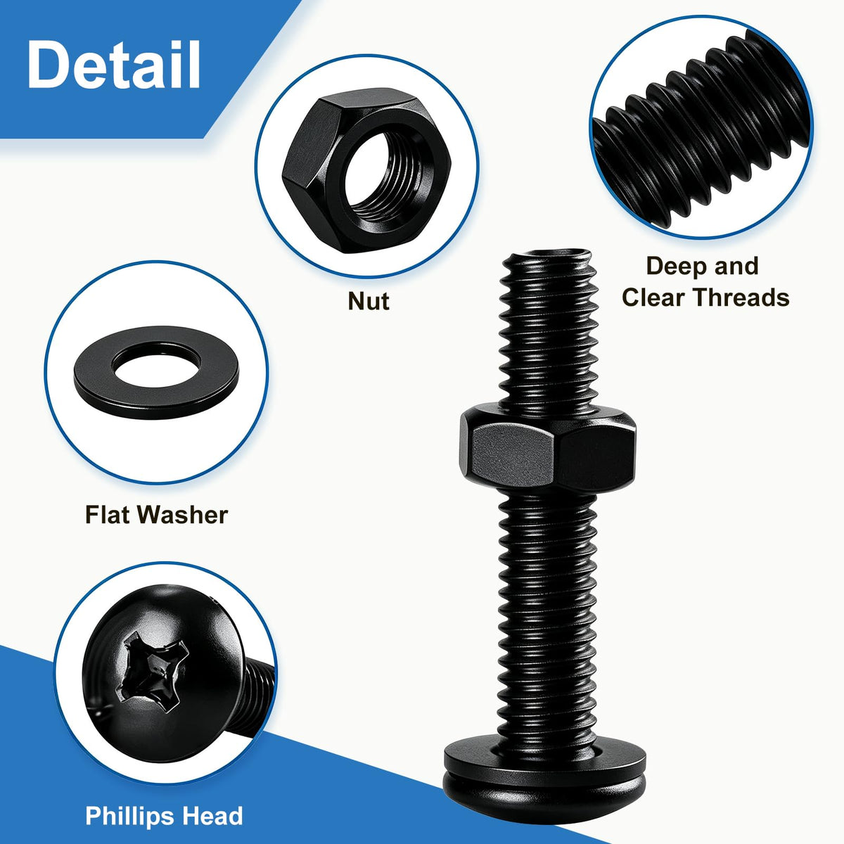 Nuts and Bolts Assortment Kit for Home and Workshop Repairs