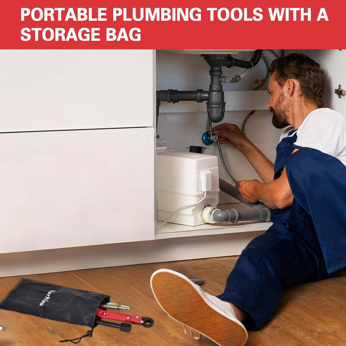 Vorhixa Plumbing Tool Kit with Angle Stop Wrench