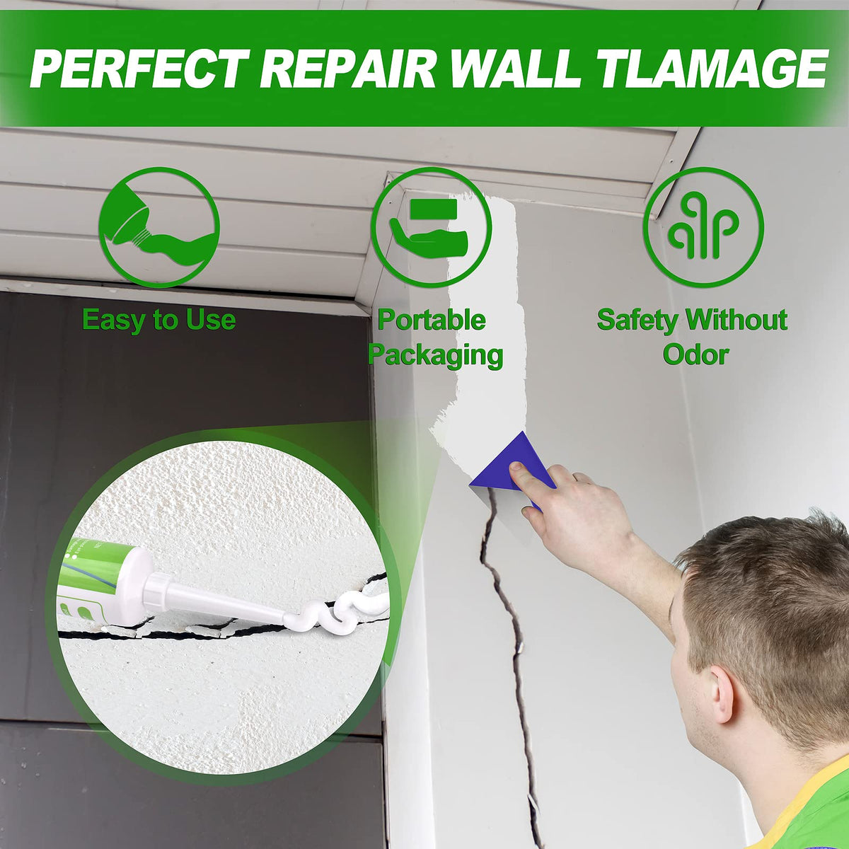 Drywall Patch Repair Kit for Wall Holes and Cracks