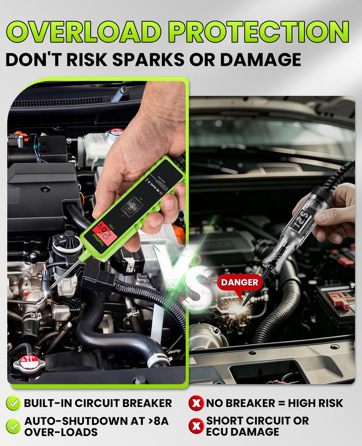 TopDiag Automotive Electrical Circuit Tester for Vehicle Diagnostics