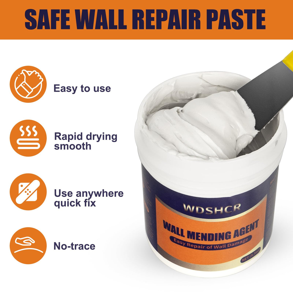 Drywall Hole Patch Repair Kit for Home Wall Restoration