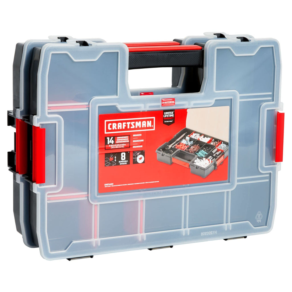 CRAFTSMAN 2-Pack 14-Compartment Latching Tool Organizers
