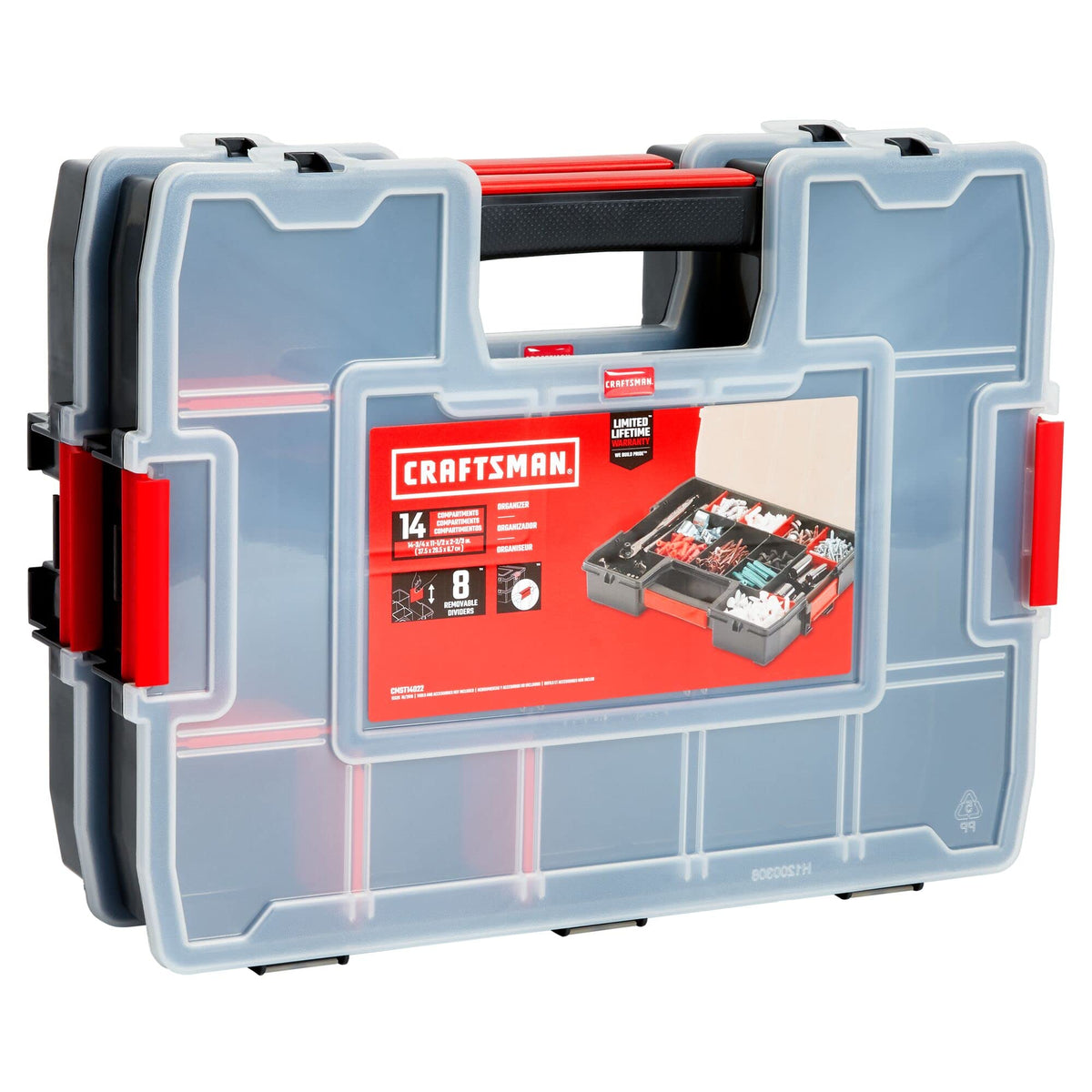 CRAFTSMAN 2-Pack 14-Compartment Latching Tool Organizers