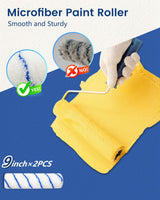 IDEAALS Paint Roller Kit with 2–4 FT Extension Pole