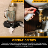 GRENPRO Adjustable Basin Wrench for Under-Sink Faucets