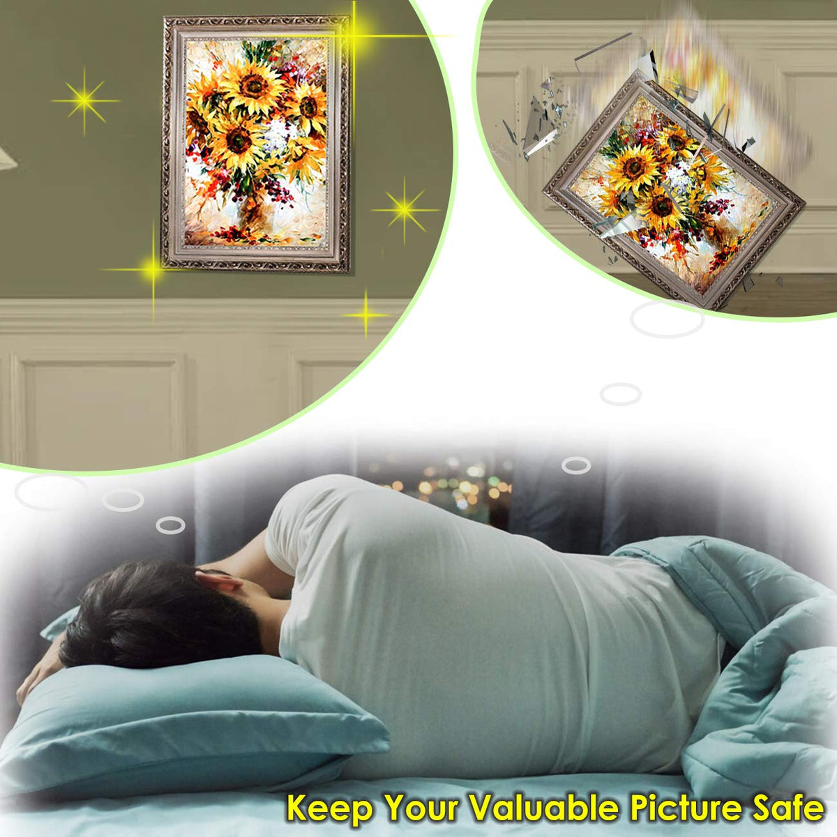 Picture Hanging Hooks for Frames, Artwork and Wall Decor