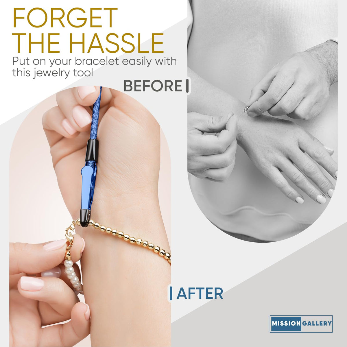 Mission Gallery Metal Bracelet and Jewelry Clasp Helper Tool