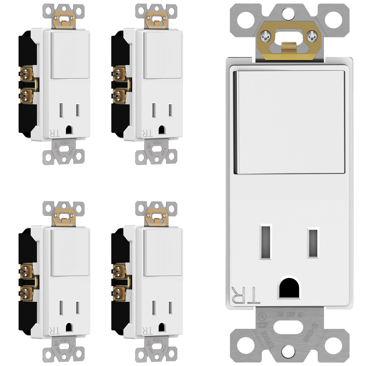 ENERLITES UL-Listed Combination Toggle Light Switch