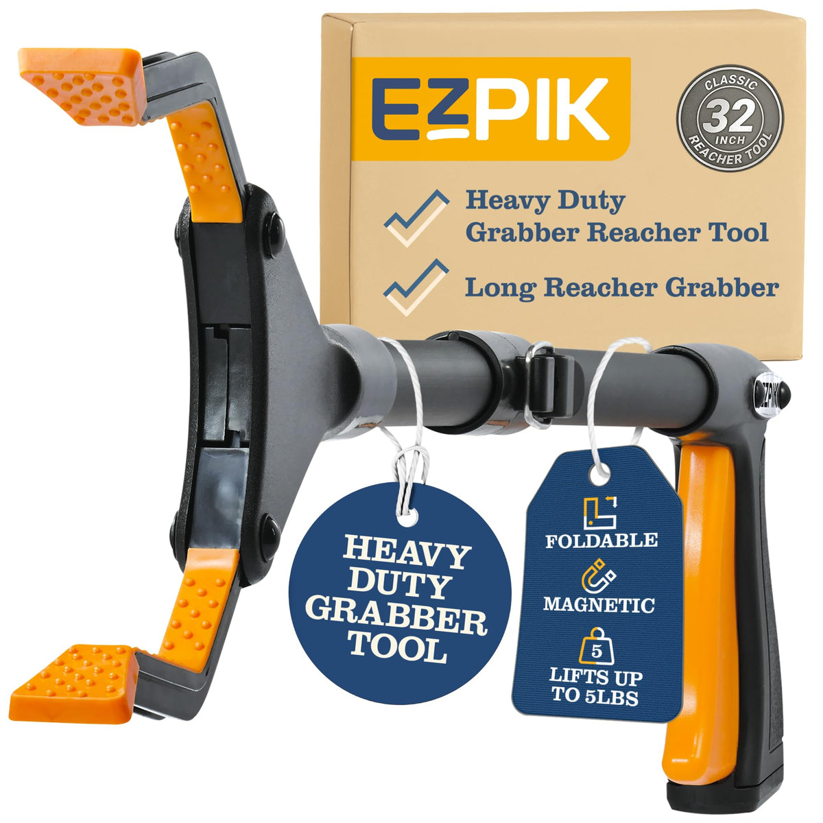 EZPIK Pro 26-Inch Foldable Grabber Reacher Tool