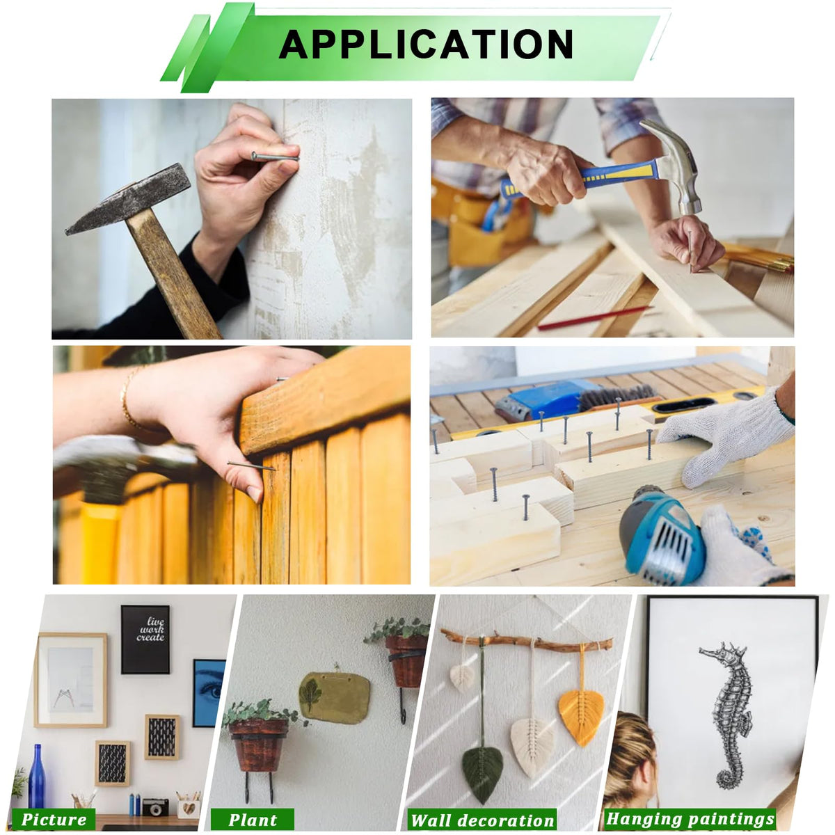 Ruibapa Nails and Screws Assortment Kit for Home Repairs