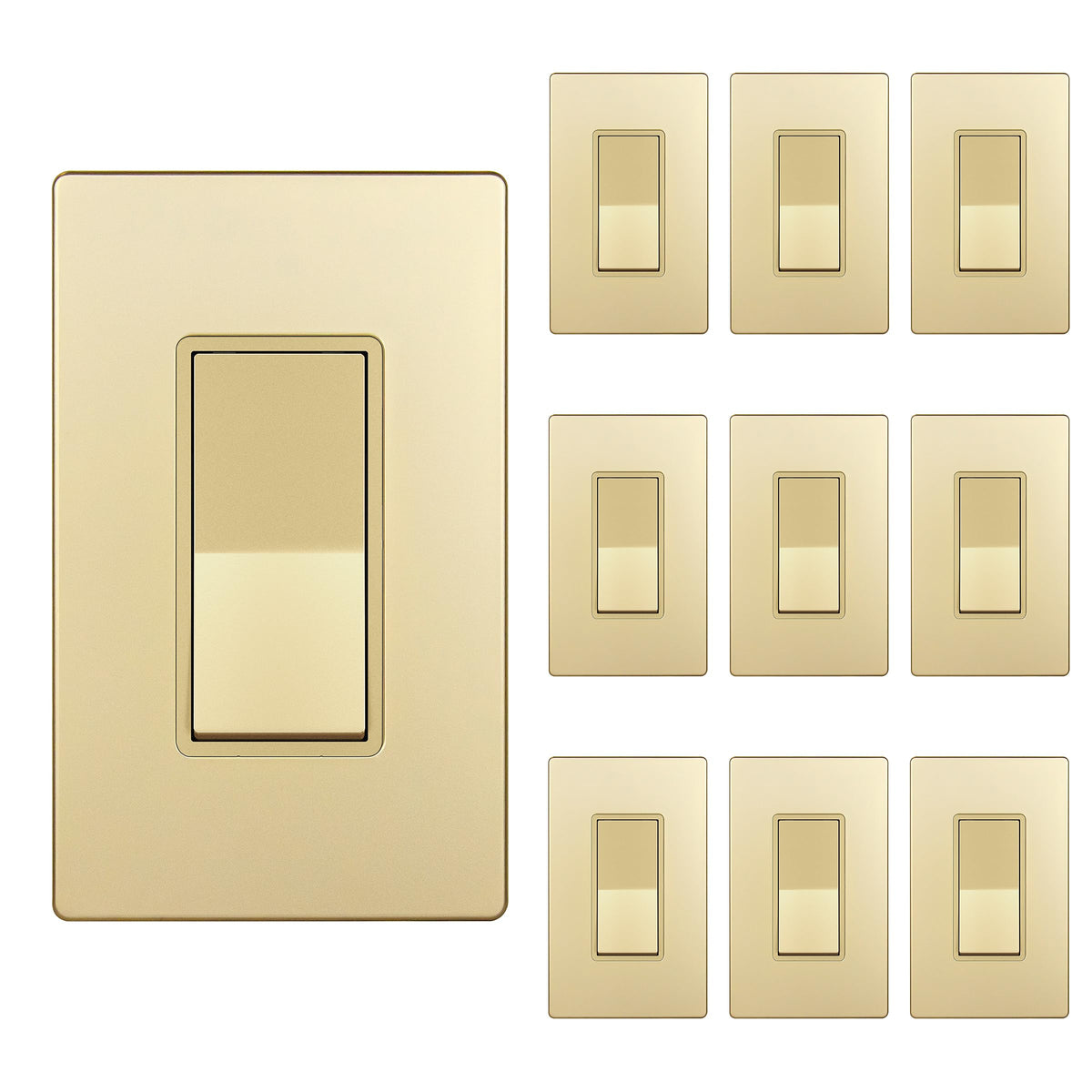 ENERLITES 15A Single-Pole Decorator Paddle Rocker Switch