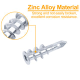 KURUI Self-Drilling Drywall Anchors for Secure Wall Mounting