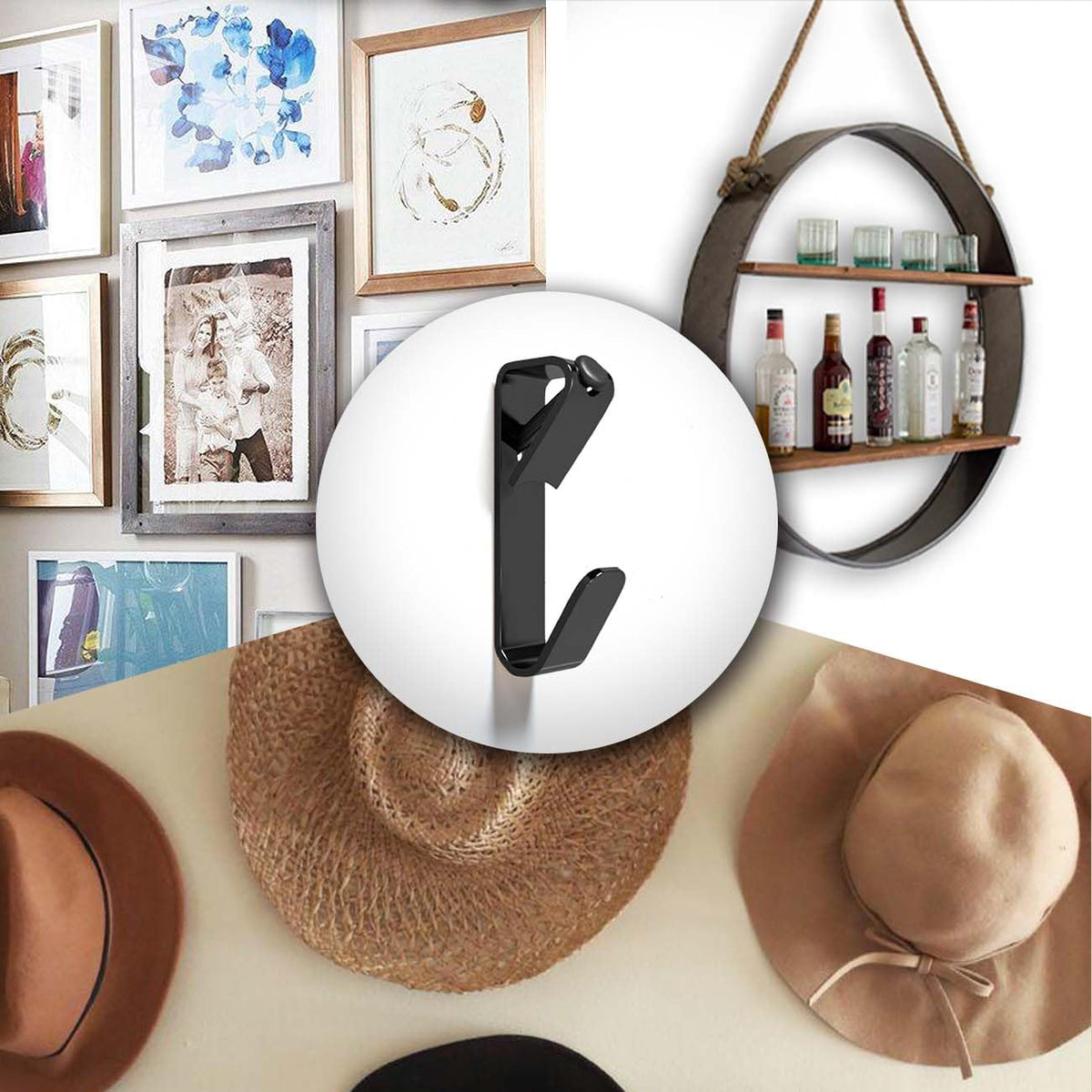 Picture Hanging Hooks for Frames, Artwork and Wall Decor