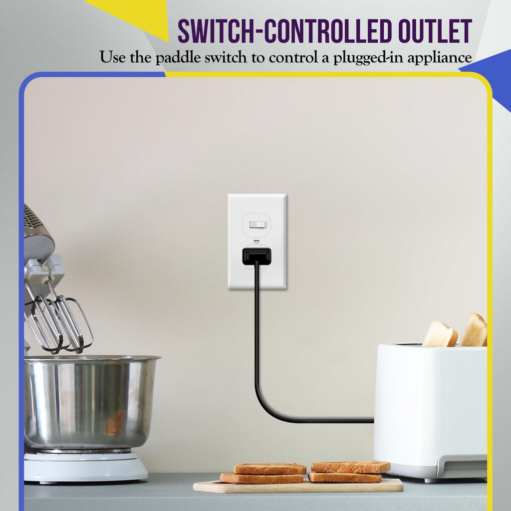 ENERLITES UL-Listed Combination Toggle Light Switch