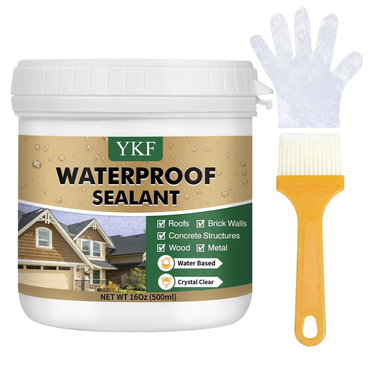 YKF Clear Waterproof Sealant for Indoor and Outdoor Repairs