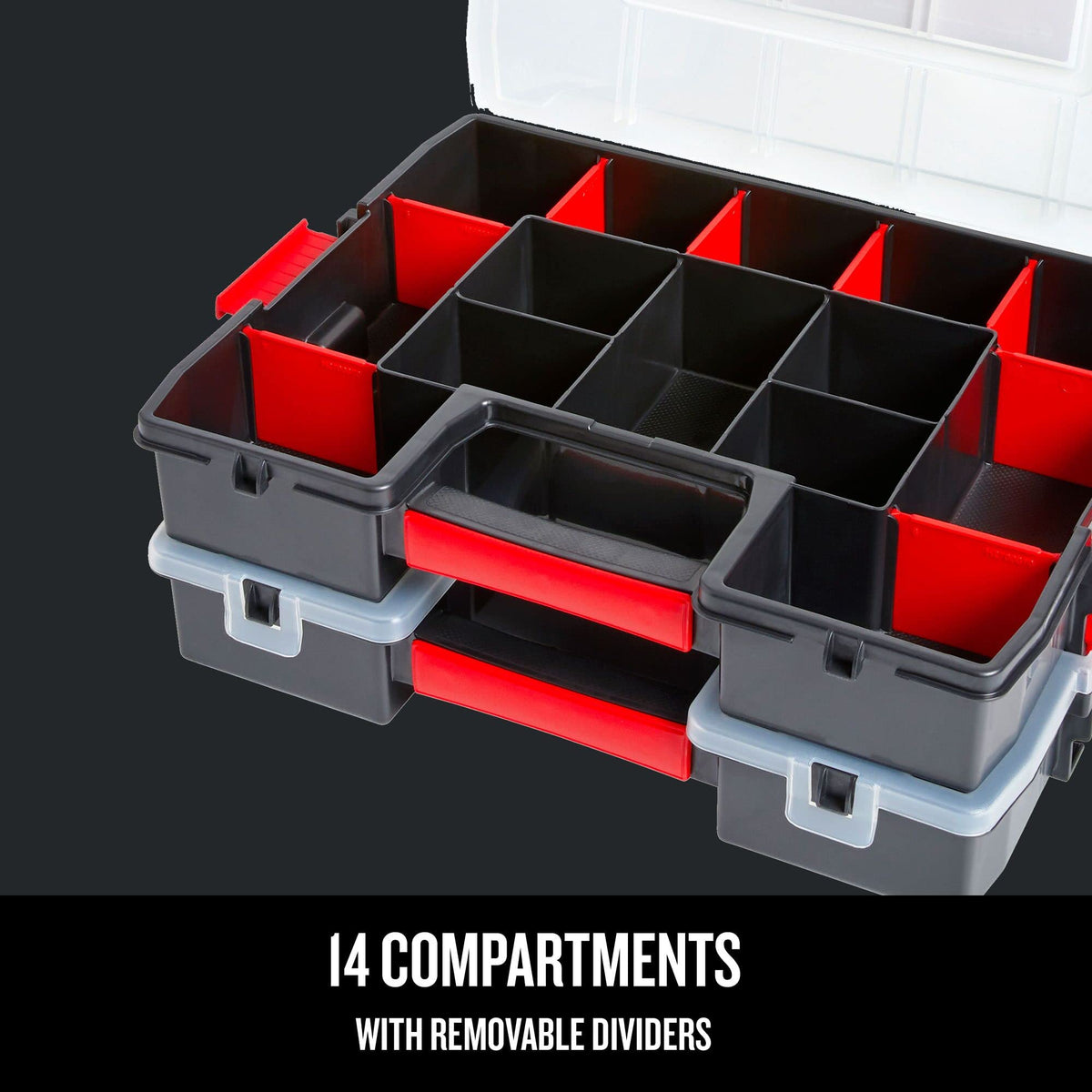 CRAFTSMAN 2-Pack 14-Compartment Latching Tool Organizers
