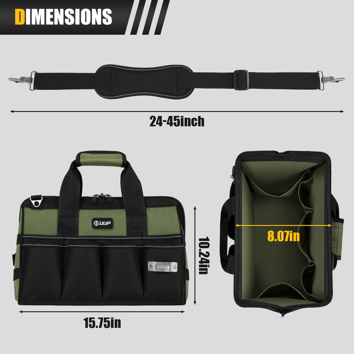 UUP Large Tool Bag for Workshop and Home Repairs