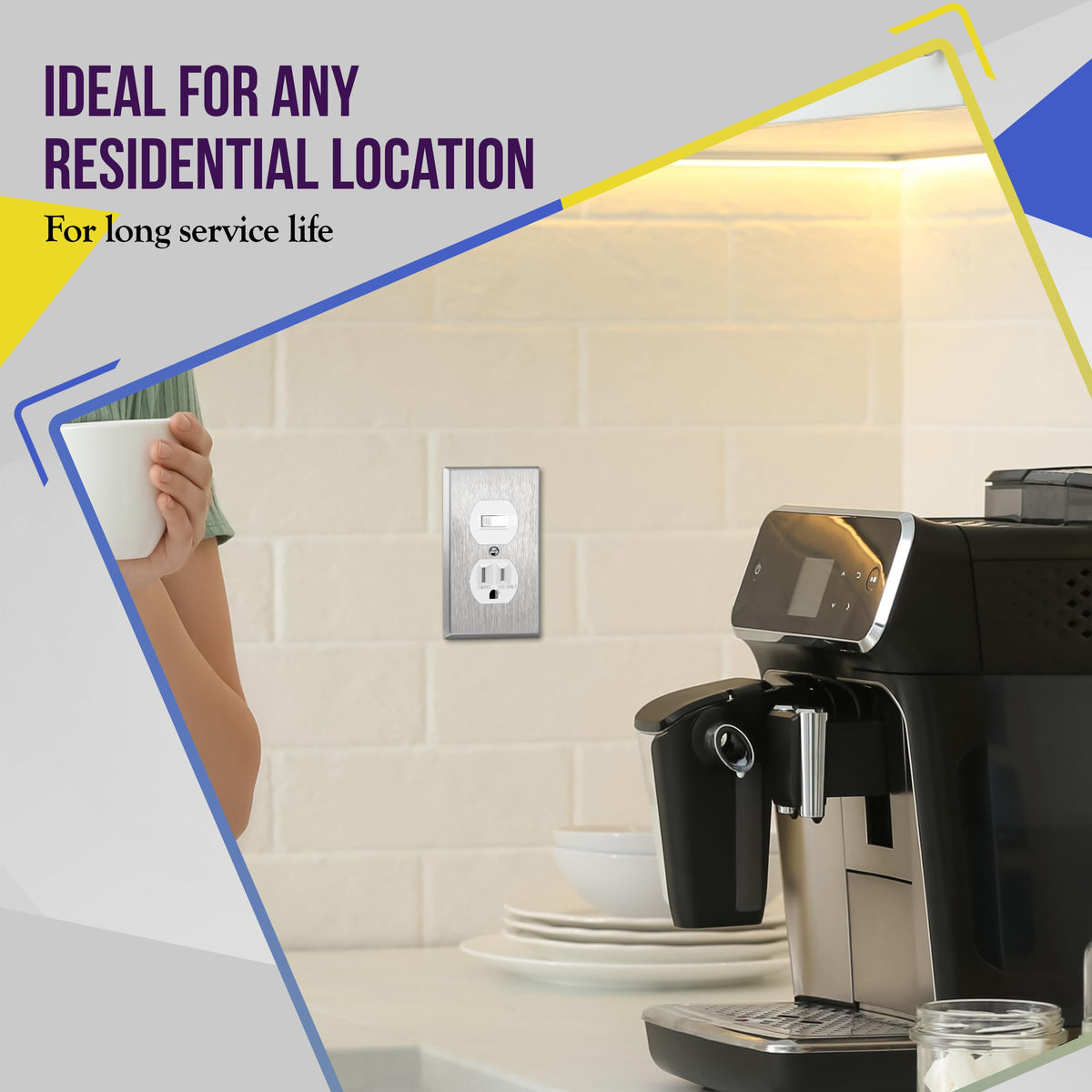 ENERLITES UL-Listed Combination Toggle Light Switch